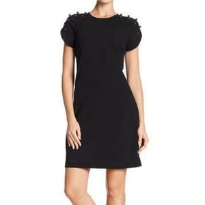 Betsey Johnson, Mock pearl scuba dress, Sz 10